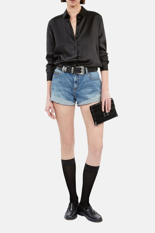 Chemisier en soie - Noir