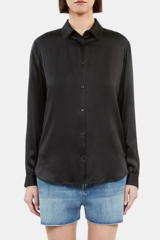 Chemisier en soie - Noir