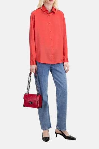 Chemisier en soie - Rouge