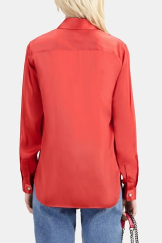 Chemisier en soie - Rouge