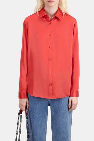 Chemisier en soie - Rouge