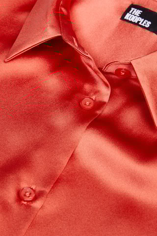 Chemisier en soie - Rouge