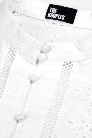 Chemisier en broderie anglaise - Blanc