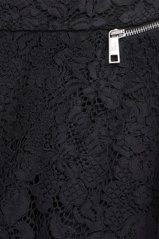 Jupe midi en dentelle - Noir