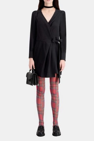 Robe portefeuille - Noir