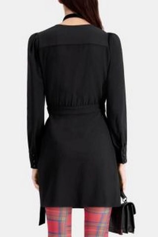 Robe portefeuille - Noir