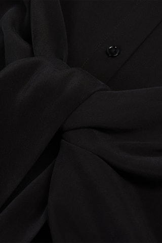 Robe chemise en soie - Noir