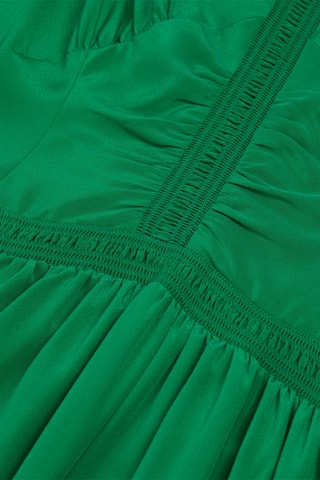 Robe patineuse en soie - Vert