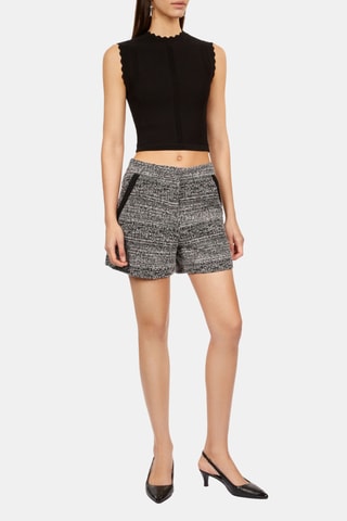 Short en tweed - Gris