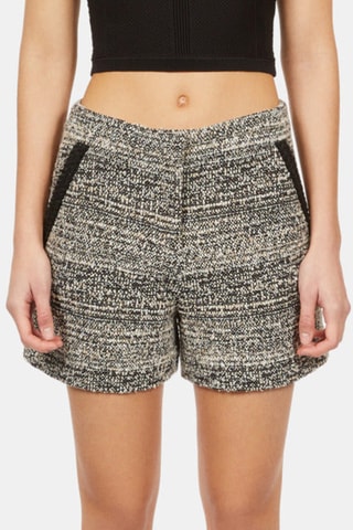Short en tweed - Gris