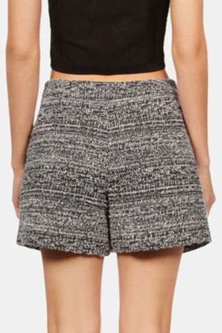 Short en tweed - Gris