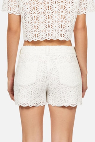 Short en dentelle - Blanc