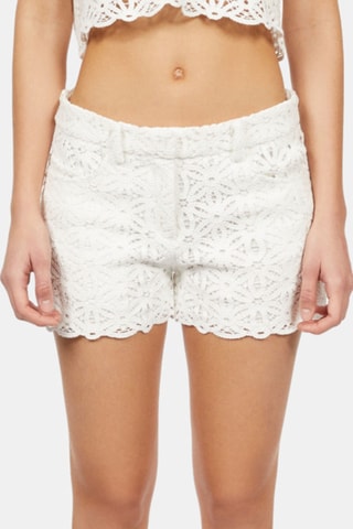 Short en dentelle - Blanc