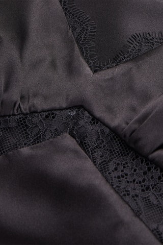 Caraco en soie - Noir