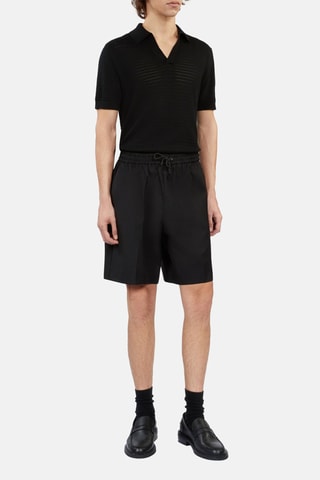 Short en laine - Noir