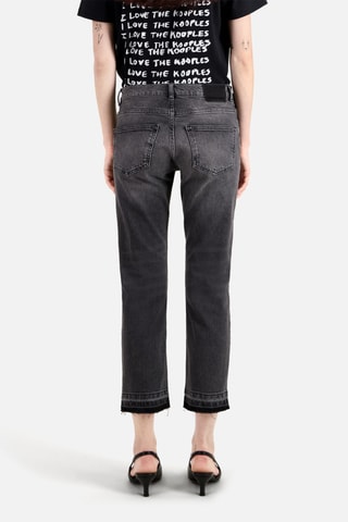 Jean droit 7/8 - Gris