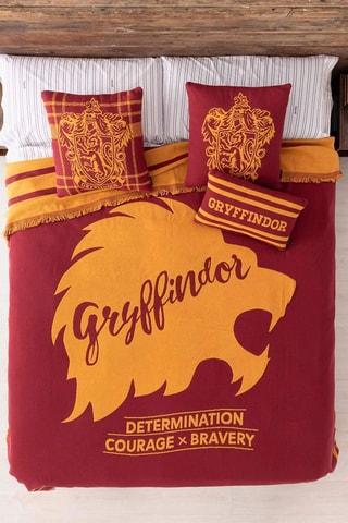 Couverture Gryffondor Harry Potter  - Bordeaux et blanc