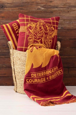 Couverture Gryffondor Harry Potter  - Bordeaux et blanc