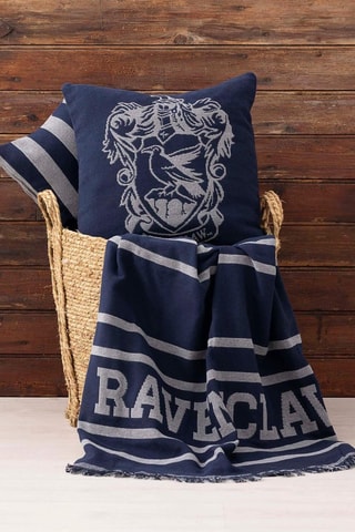 Couverture Serdaigle Harry Potter en coton biologique - Bleu et gris