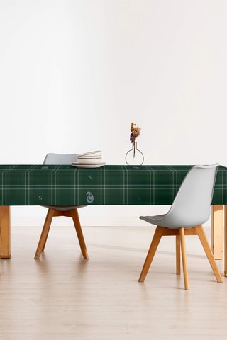 Biologisch Katoenen Tafelzeil met Afwerking van Hars Zwadderich Harry Potter - Donkergroen