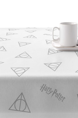 Biologisch Katoenen Tafelzeil met Afwerking van Hars Harry Potter - Wit