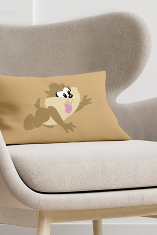 Taie d'oreiller Taz Looney Tunes - Marron