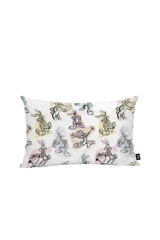 Taie d'oreiller en coton Looney Tunes - Blanc 