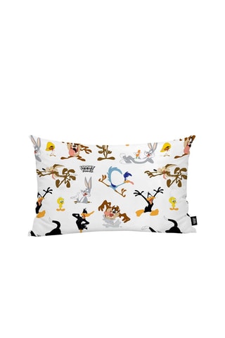 Taie d'oreiller en coton Looney Tunes - Blanc 