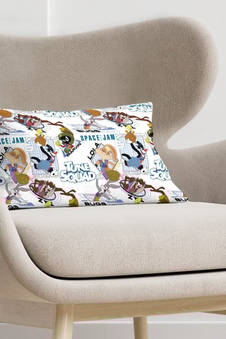 Taie d'oreiller en coton Space Jam - Blanc 