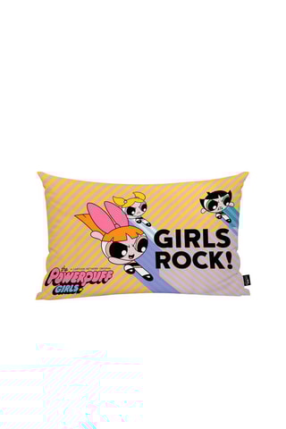 Taie d'oreiller en coton Les Super Nanas - Jaune 