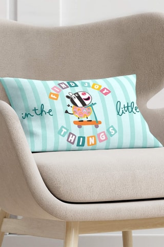 Taie d'oreiller en coton Peppa Pig - Turquoise 