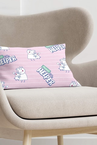 Taie d'oreiller en coton Peppa Pig - Rose 