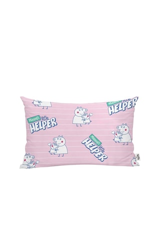 Taie d'oreiller en coton Peppa Pig - Rose 
