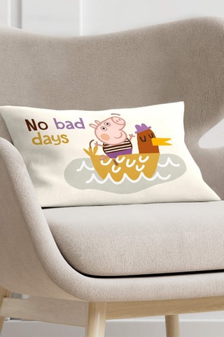 Taie d'oreiller en coton Peppa Pig - Blanc 