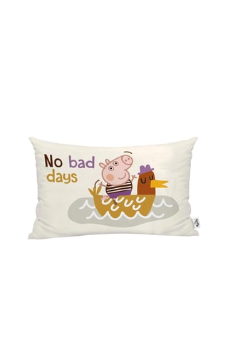 Taie d'oreiller en coton Peppa Pig - Blanc 