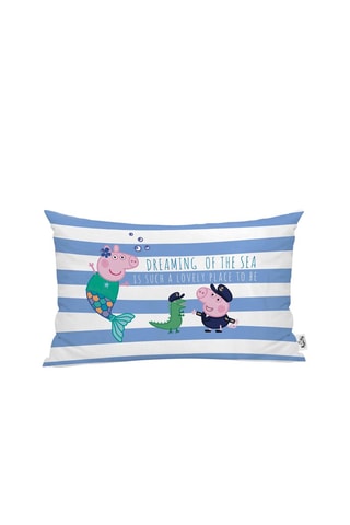 Taie d'oreiller en coton Peppa Pig - Bleu 