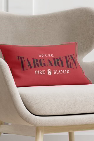 Taie d'oreiller en coton Game of Thrones - Rouge 