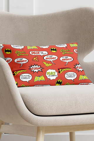 Taie d'oreiller en coton La Ligue des Justicier DC Comics - Rouge 
