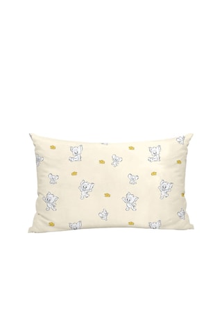 Taie d'oreiller Tom et Jerry - Jaune et blanc