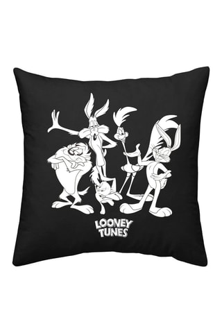 Taie d'oreiller en coton Looney Tunes - Noir