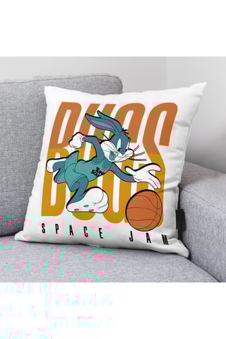 Taie d'oreiller en coton Bugs Bunny Looney Tunes - Blanc 