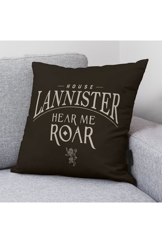 Taie d'oreiller en coton Game of Thrones - Noir 