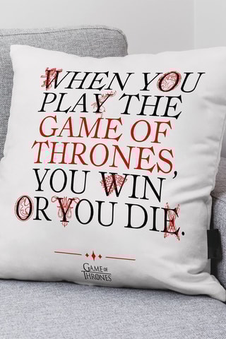 Taie d'oreiller en coton Game of Thrones - Blanc 