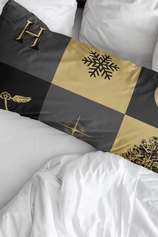 Taie d'oreiller Harry Potter - Gris et jaune