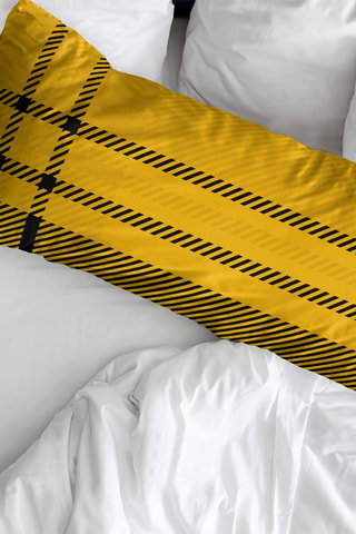 Taie d'oreiller Poufsouffle Harry Potter - Jaune et noir