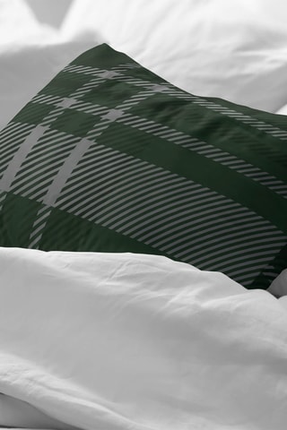 Taie d'oreiller Serpentard Harry Potter - Vert foncé et gris