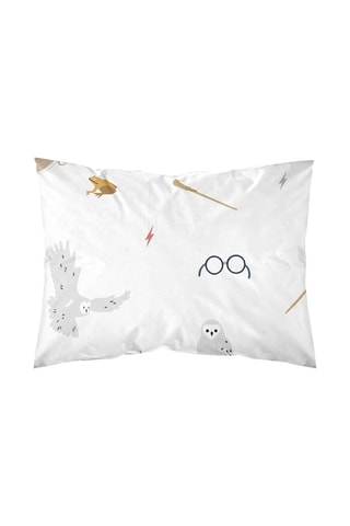 Taie d'oreiller en coton Harry Potter - Blanc 