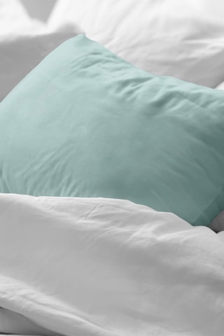 Taie d'oreiller en coton - Turquoise 