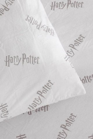Taie d'oreiller Harry Potter - Blanc et gris
