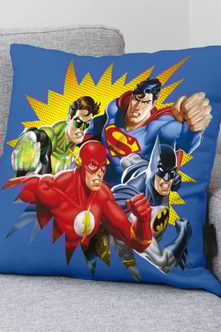 Taie d'oreiller en coton La Ligue des Justicier DC Comics - Bleu 